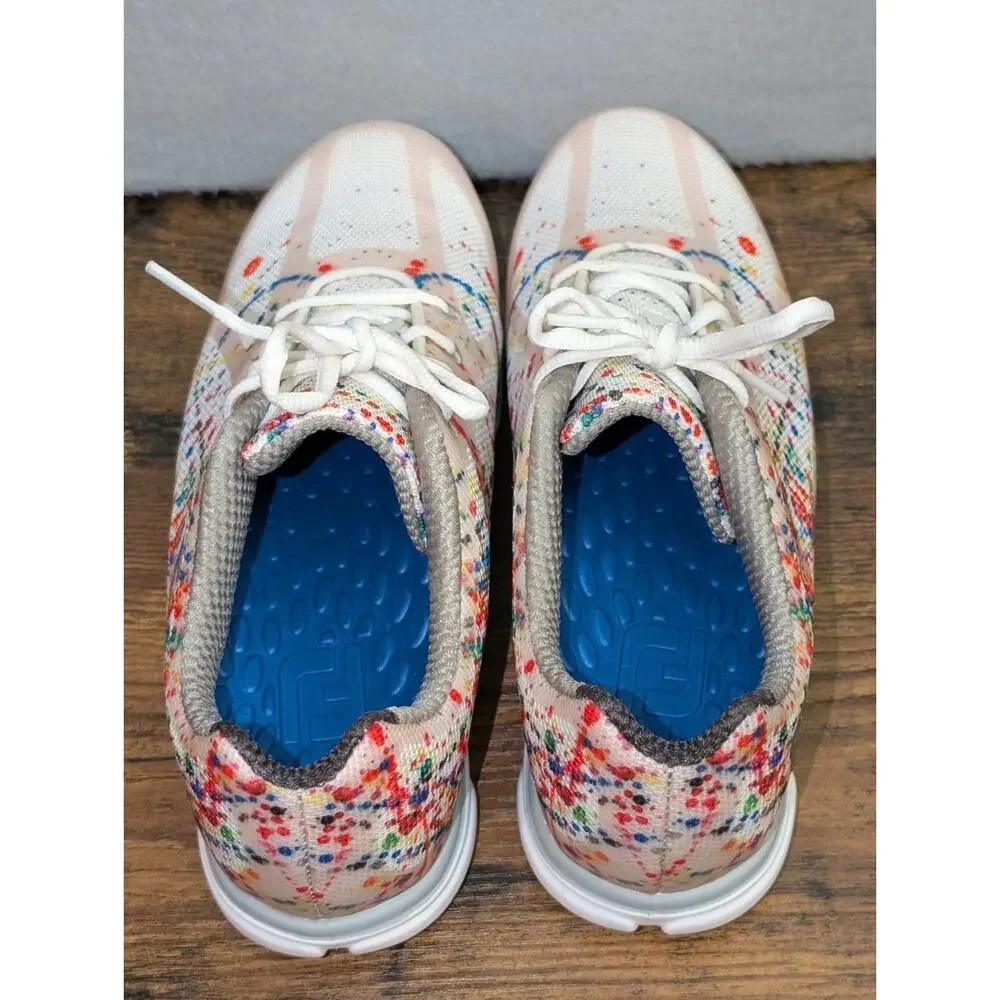 Footjoy Golf Shoes Women's 7 Empower #98012 - US - Paint Splatter Multicolor